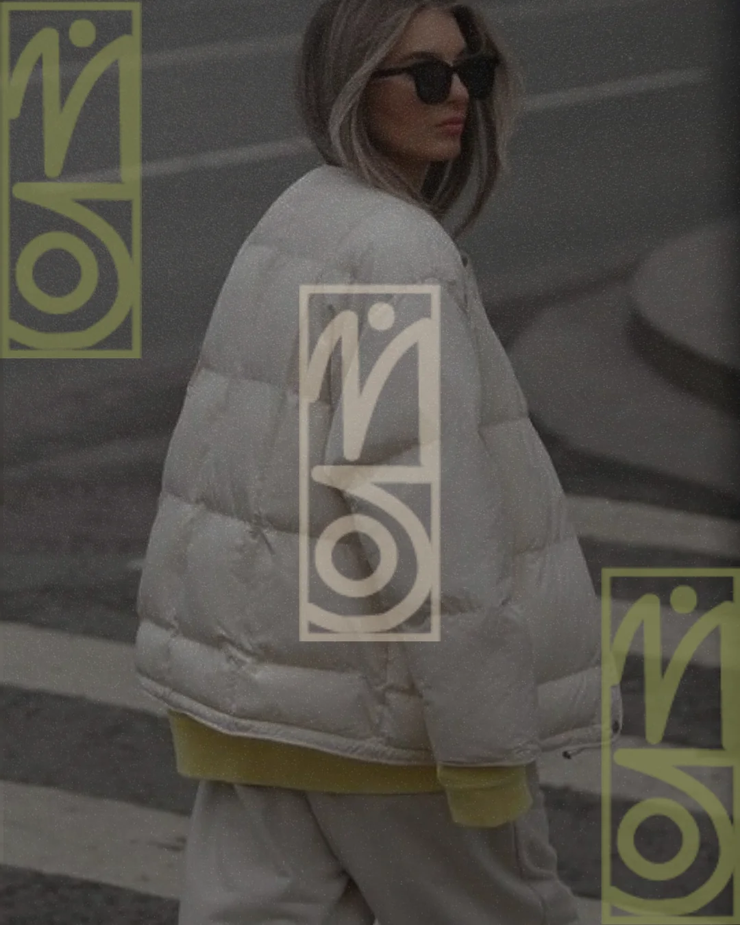 Mos The Urban Canvas streetwear campaign with a model in a light jacket and graphic logo